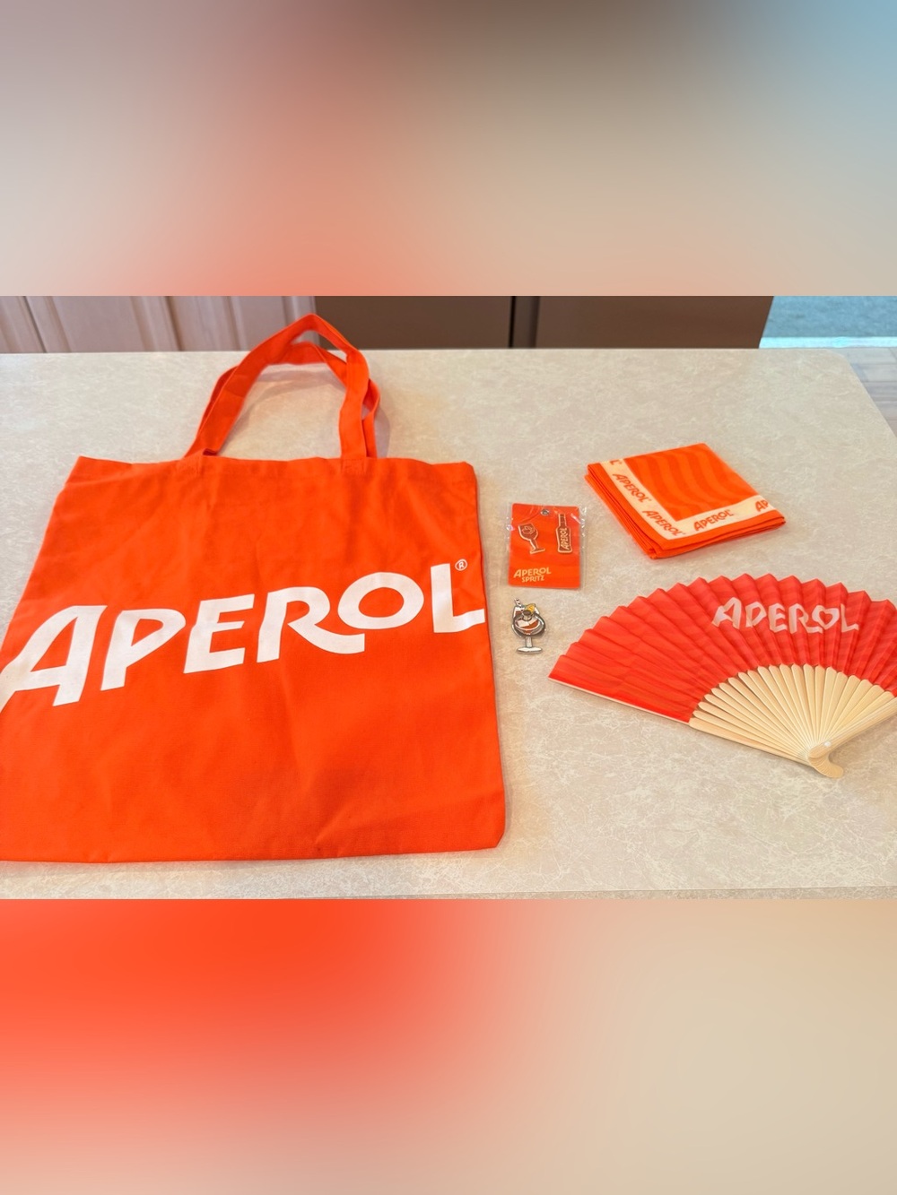 Aperol Orange Logo Tote Bag – Branded Party Accessory